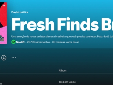 print da tela da funcionalidade fresh finds